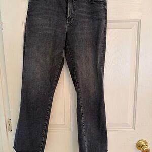 Mother denim insider crop fray